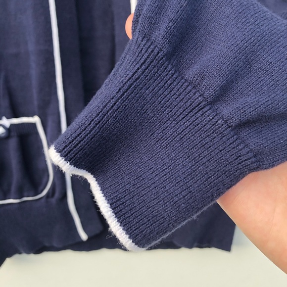 Lilly Pulitzer Navy Cropped Cardigan Size XS - Picture 6 of 7